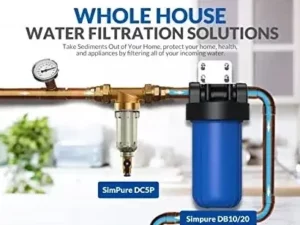 Home Improvement Water Filtration and Sediment Filter for Whole House or Well Water