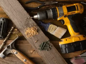 Trim carpentry tools and supplies